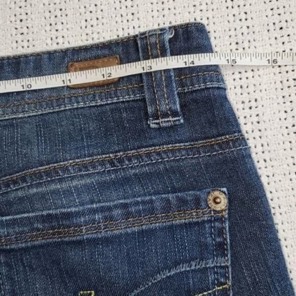 DKNY Jeans East Village Embroidered Sz. 2 Blue Jeans w Pockets - Picture 10 of 12